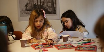 Bursa'da Ürünlü Arı Evi'nde çocuklar sanat ve eğlenceyle buluştu