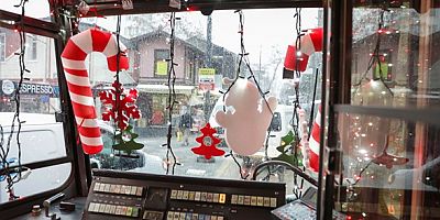 Bursa’da yeni yıl coşkusu nostaljik tramvayla yaşanıyor