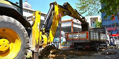 Bursa Gemlik'te kaldırımlar genişliyor