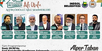 Bursa İnegöl’de ‘Aile Okulu’ eğitimleri başlıyor