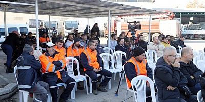 Bursa Mudanya'da erkek çalışanlara farkındalık eğitimi