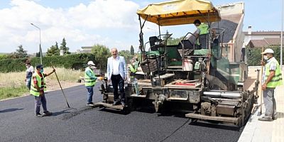 Bursa Mudanya'da yeni yerleşim yerleri asfaltlanıyor