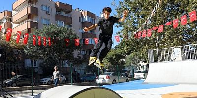 Bursa Mudanya'nın ilk kay kay parkı hizmete açıldı