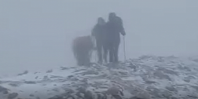 Bursa'nın en tepe noktası beyaz örtüyle kaplandı!