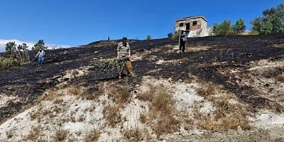 Bursa Orhaneli'de korkutan yangın! Mahalleli seferber oldu 