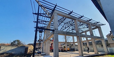 Bursa Osmangazi İzvat Camii’ne çelik çatı