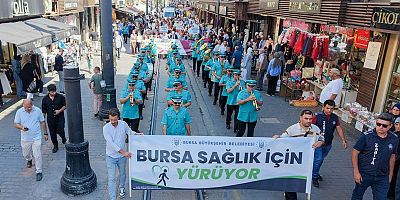 Bursa sağlık için yürüdü