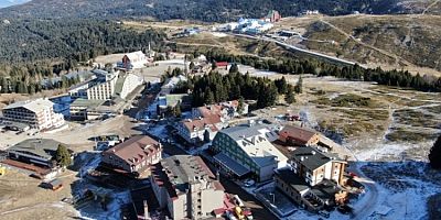 Bursa Uludağ'da kar yok! Oteller ve pistler boş kaldı