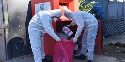 Bursa Yıldırım'da 580 kilogram zirai ilaç atık kutusu toplandı