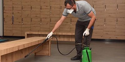 Bursa Yıldırım Kadın Spor Merkezleri'nde ilaçlama