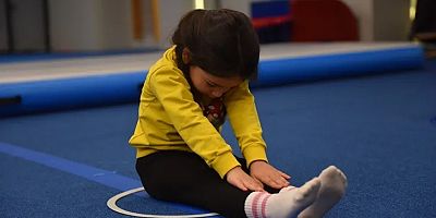 Bursa Yıldırımlı miniklere cimnastik eğitimi