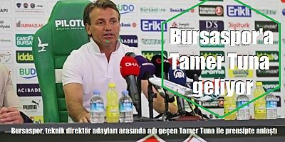 Bursaspor'a Tamer Tuna geliyor