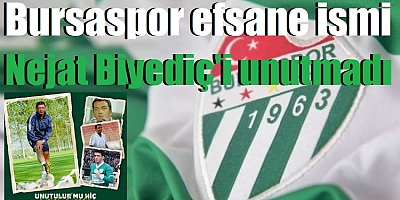 Bursaspor efsane ismi Nejat Biyediç'i unutmadı