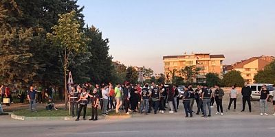 Bursasporlu taraftarlar Özlüce'ye akın etti