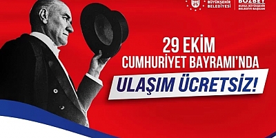 BURULAŞ duyurdu: Bursa'da 29 Ekim'de ulaşım ücretsiz!