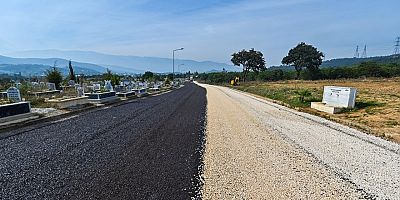 Büyükşehir, Erdoğanköy Kent Mezarlığı'nın yollarını yeniledi