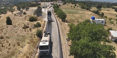 Büyükşehir Harmancık’ta da yolları yeniliyor