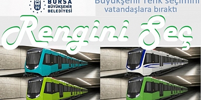 Büyükşehir, yeni raylı sistem araçlarının renk seçimini vatandaşlara bıraktı