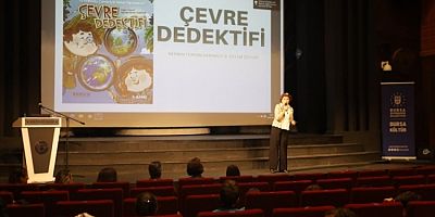 'Çevre Dedektifi' kitabının yazarı çocuklarla buluştu
