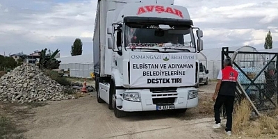 Deprem bölgesine Osmangazi eli