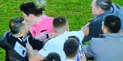 Futbolda büyük şok! Başkan, hakeme yumruk attı