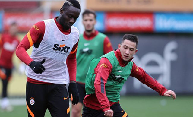 Galatasaray'da Morutan takımla çalıştı 