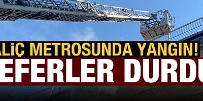Haliç metrosunda kablolar yandı: Seferler durdu