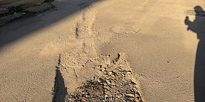 İki haftadır kapanmayan çukur tepki çekiyor