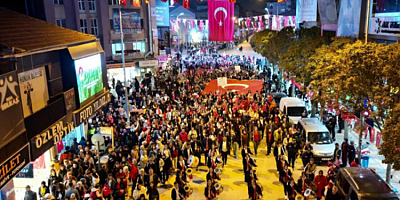 İnegöl'de Cumhuriyetin 101. yılı coşkusu