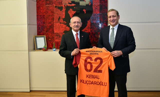 Kılıçdaroğlu, Galatasaray Başkanı Elmas'ı kabul etti