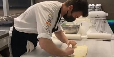 Kıvanç Tatlıtuğ hamur açtı, tatlı yaptı