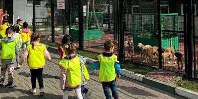 Küçük hayvanseverlerden can dostlarına ziyaret