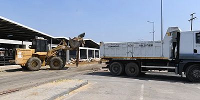 Kurban pazarları temizlenerek dezenfekte edildi
