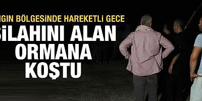 Manavgat'ta hareketli gece! Yangın tekrar başlayınca silahını alan ormana koştu
