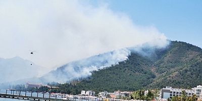 Marmaris'te korkutan orman yangını! 1 itfaiyeci şehit oldu
