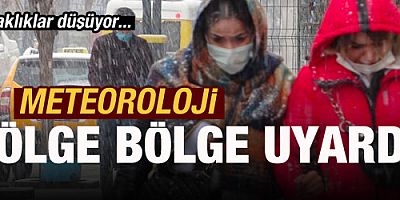 Meteoroloji bölge bölge uyardı! Sıcaklıklar düşüyor