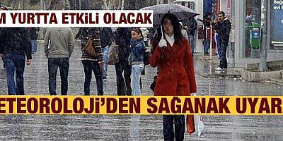 Meteoroloji uyardı! Sağanak yağmur, pazar günü tüm yurtta etkili olacak