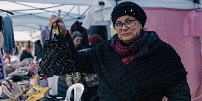 “Meydan Kadınların” dayanışma pazarına büyük ilgi