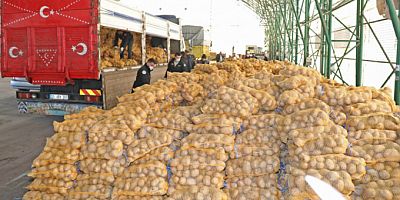 Mudanya Belediyesi'nden ihtiyaç sahiplerine 80 ton patates