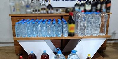 Mudanya'da sahte alkol üretilen depoya baskın: 105 litre sahte alkol ele geçirildi