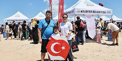 Nilüfer’de gökyüzü uçurtmalarla renklendi