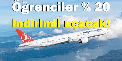Öğrenciye % 20 yurtdışı indirimi