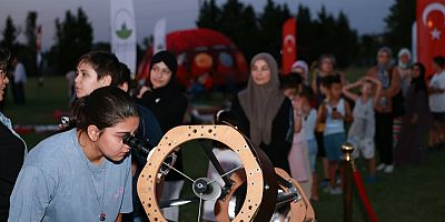 Osmangazi’de yıldızların altında gözlem dolu gece