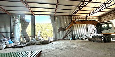 Osmangazi’de zeytinliğe yapılan kaçak depoya izin yok 
