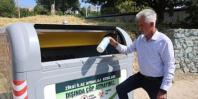 Osmangazi’de zirai atıklar artık doğaya değil geri dönüşüme