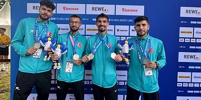 Osmangazili atletin milli forma ile madalya sevinci