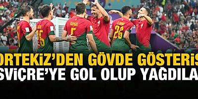Portekiz'den gövde gösterisi! İsviçre'yi gole boğdular