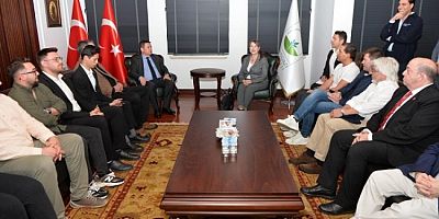 Proje ortaklarından Başkan Aydın'a ziyaret