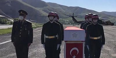 Şehit Uzman Çavuş Samet Şeker'in naaşı memleketine uğurlandı
