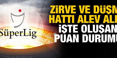 Süper Lig'de puan durumu! Zirve hattı alev aldı